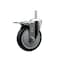 Service Caster 5 Inch Thermoplastic  Rubber Wheel Swivel 58 Inch Threaded Stem Caster Total Lock Brake SCC SCC-TSTTL20S514-TPRB-58212 - alternate 1